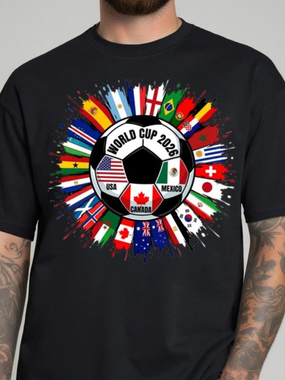 2026 Soccer Cup Shirt, Soccer World Tournament T-shirt, International Game Day